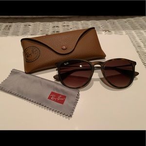 Ray Ban Erika Classic Matte Tortoise Sunglasses